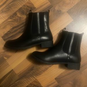 New Black Booties size 7 1/2 WIDE